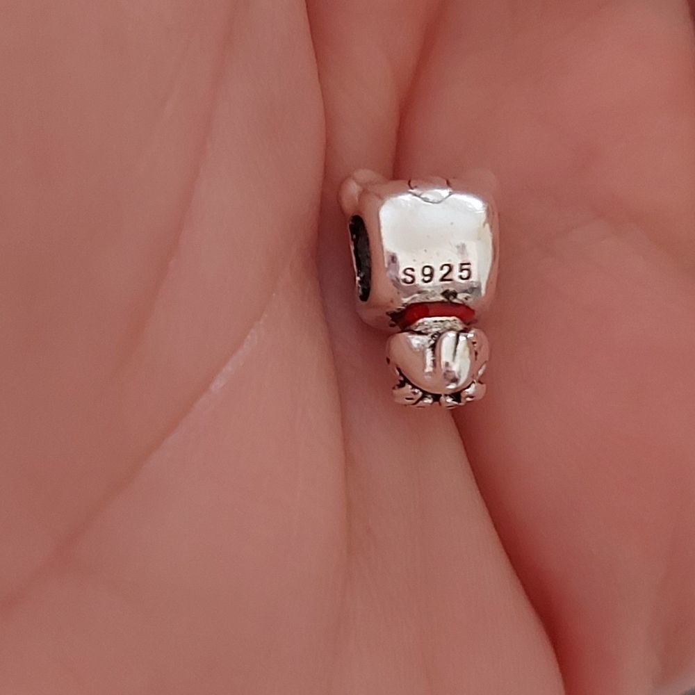925 Silver Puppy Dog Charm - Picture 4 of 5